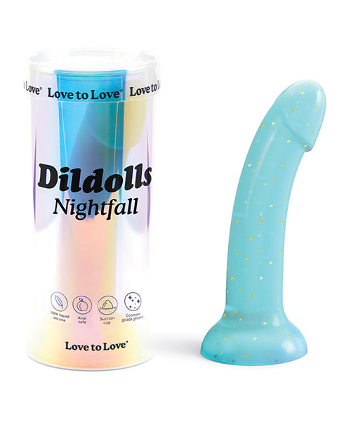 Consolador con ventosa azul Nightfall - featured product image.