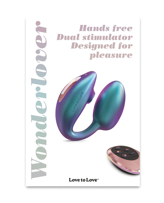 Estimulador dual Love to Love Wonderlover: máximo placer dual y exploración sensorial - featured product image.