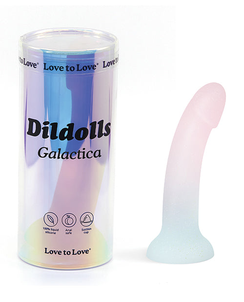 Love to Love Silicone Dildolls Galactica - Unicorn Glitter Dildo Product Image.