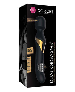 Dorcel Triple Stimulation Wand: Embrace Ecstasy in Black/Gold