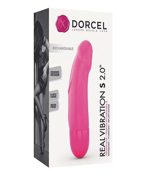 Dorcel Real Vibration S 6" Vibrador Recargable - Rosa Product Image.