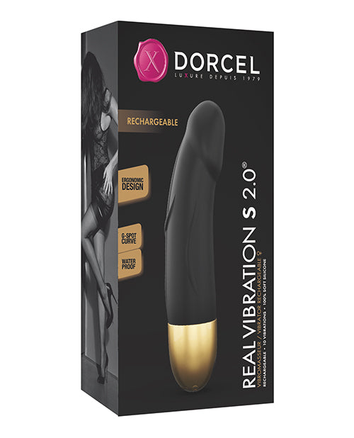 Shop for the Dorcel Real Vibration S 6" Gold Rechargeable Vibrator 2.0 at My Ruby Lips