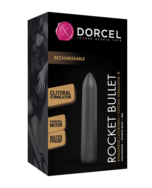 Dorcel Rocket Bullet: 16 modos, recargable por USB, estimulador de clítoris a prueba de salpicaduras - featured product image.