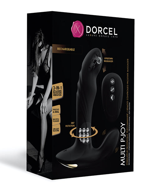 Masajeador de próstata con triple motor Dorcel P-Joy - Negro: experiencia de placer definitiva - featured product image.