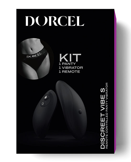 Dorcel Discreet Panty Vibe - Negro: Abraza la pasión oculta Product Image.