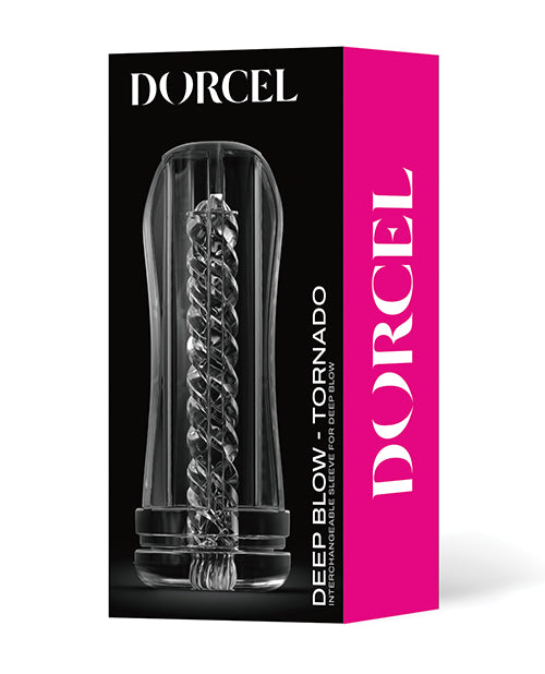 Dorcel Clear Spiral Tornado Sleeve: Transparent Pleasure Spiral - featured product image.