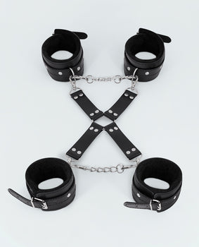 "Lust Black Fuzzy Cuff Set - Glamorous & Edgy" - Featured Product Image