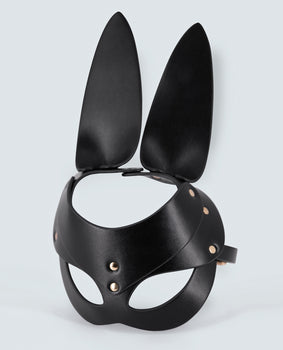 Máscara de conejito de cuero PU Lust - Ajustable y elegante - Featured Product Image