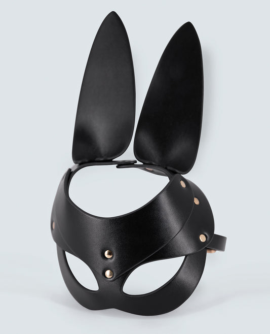 Lust PU Leather Bunny Mask - Adjustable & Stylish - featured product image.