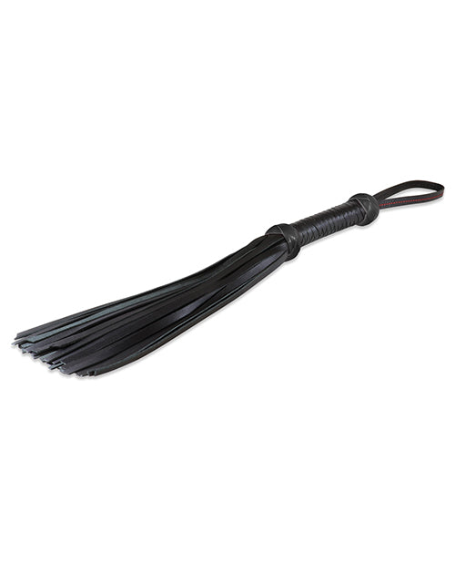 Shop for the Sultra 16" Black Lambskin Twill Weave Flogger at My Ruby Lips