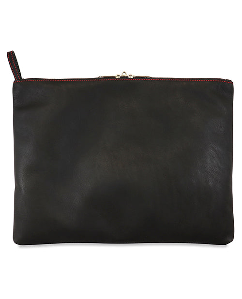 Shop for the Luxury Lockable Leather Toy Bag - Black at My Ruby Lips