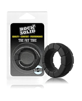 Anillo de neumático Rock Solid Fat - Negro: potenciador del placer definitivo - Featured Product Image