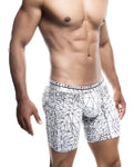 Male Basics Spider Hipster Boxer Brief White/Black