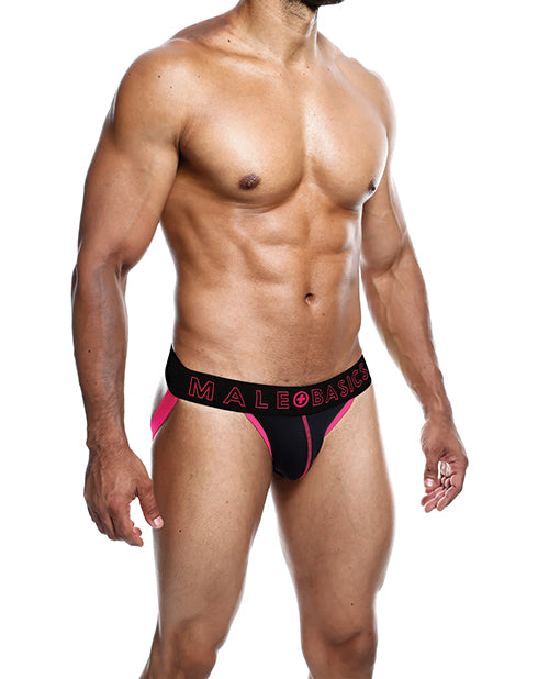 Male Basics Neon Coral Jockstrap (Large) - featured product image.