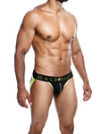 Male Basics Jockstrap amarillo neón: comodidad audaz en tamaño grande