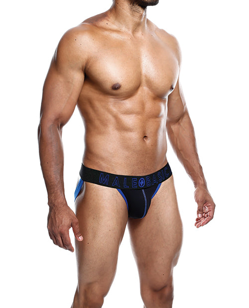 Male Basics Neon Royal Jockstrap Product Image.