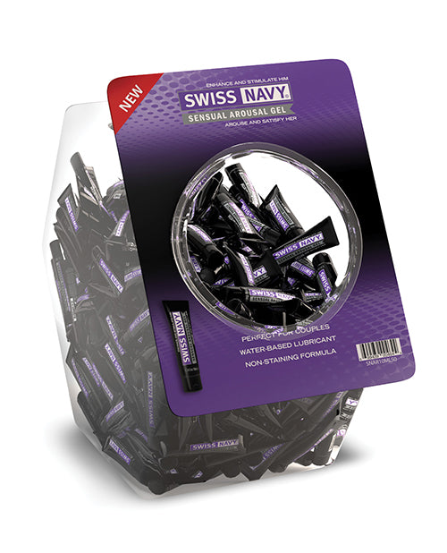 Swiss Navy Sensual Arousal Gel - 10 ml (Pack of 100) - featured product image.