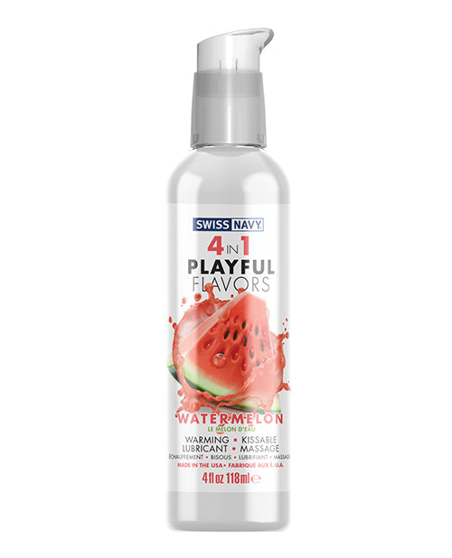Swiss Navy Watermelon 4-in-1 Flavours 🍉 Product Image.