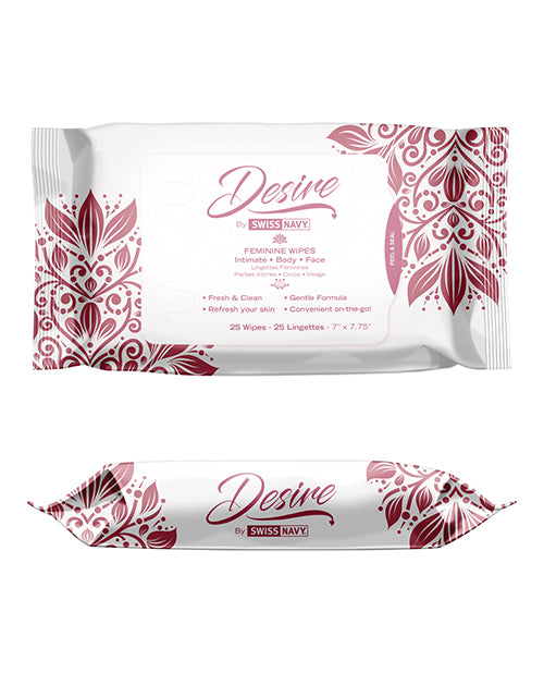 Swiss Navy Desire Feminine Wipes: Empowering Intimate Care - featured product image.