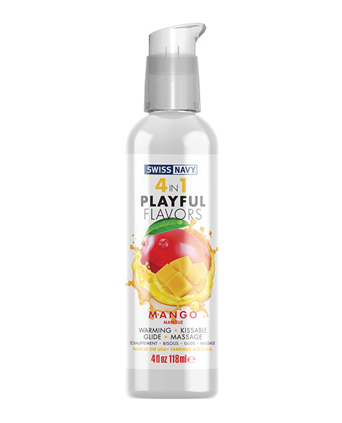 Poción de placer con sabor a mango 4 en 1 Swiss Navy Product Image.