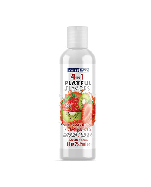 Shop for the Swiss Navy Strawberry Kiwi Pleasure 4-in-1 Flavours at My Ruby Lips