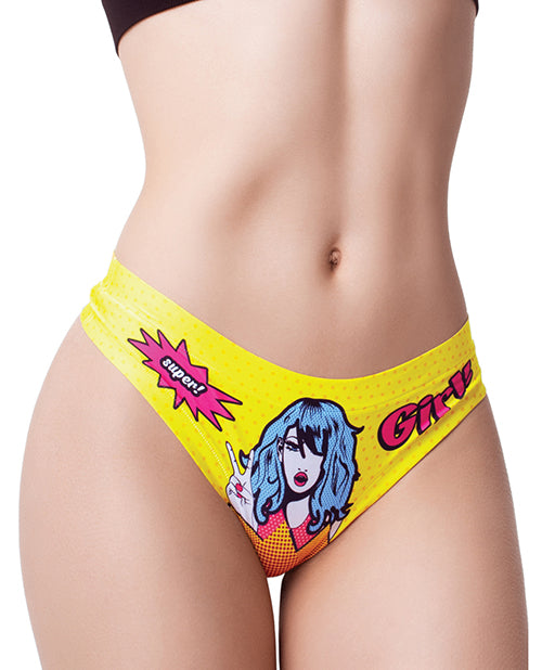 Shop for the "Comic Fans Printed Thong: Fun, Quirky, & Comfortable" at My Ruby Lips
