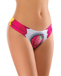 Mememe Intrigue Kissberry Printed Thong - Stylish, Comfortable, Durable