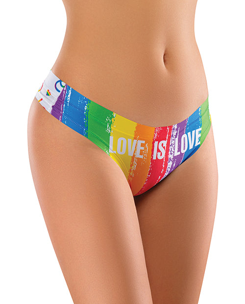 Shop for the Mememe Pride Love Printed Thong at My Ruby Lips