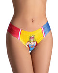 Wonder Girl 印花丁字褲 - 大尺碼