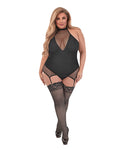 Exposed Sexy Time Fiona Halter Merry Widow Teddy - Reina Negra 20-24