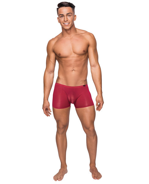Male Power Seamless Sleek Short with Sheer Pouch Product Image.
