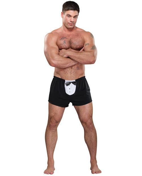 Shop for the Bold Tuxedo Design Nylon Boxer at My Ruby Lips