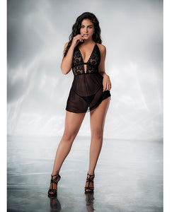 Luxury Lace & Mesh Babydoll Set ðŸ–¤