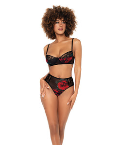 Black Underwire Bra Top & High Waisted Bottom: Flattering, Versatile, Comfortable