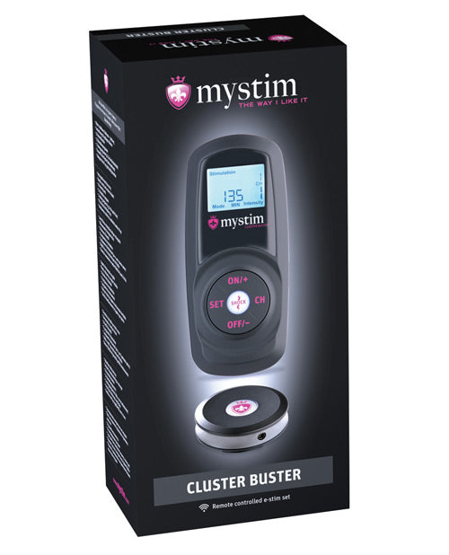Mystim Cluster Buster: Kit eStim inalámbrico 🖤 Product Image.