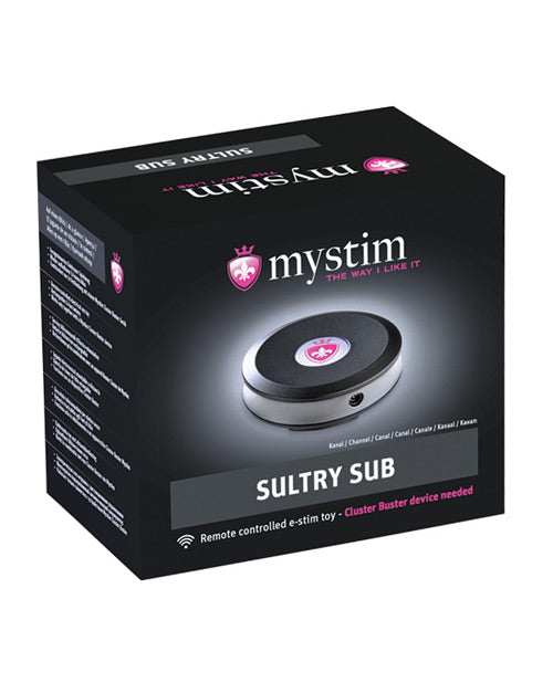 Mystim Sultry Subs Receptor Canal 2 - Negro: Experiencia de electroestimulación personalizable Product Image.