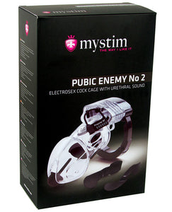 Mystim Pubic Enemy #2 Clear Cock Cage: Embrace the Art of Sensual Restraint