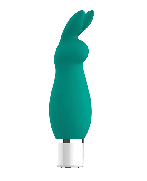 Nobu Mini Suki Rabbit Bullet - Verde azulado: estimulación dual, 10 modos de vibración - featured product image.
