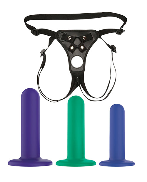 Shop for the Nobu Tai Silicone Dildo Set - Premium 3-Piece Kit with Adjustable Strap-On 🌈 at My Ruby Lips