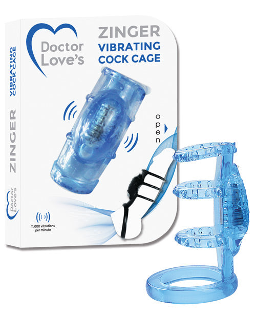 Doctor Love's Zinger: Vibrating Cock Cage - featured product image.