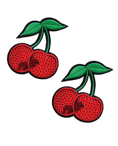 Sequin Cherry Nifty Nipztix Pasties - Reusable & Versatile