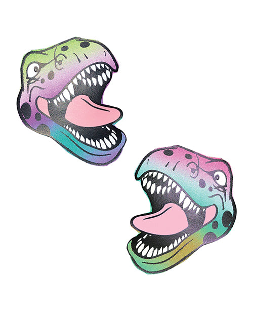 Reflective Rainbow Dinosaur Pasties - featured product image.
