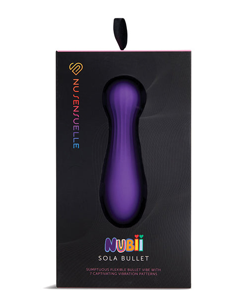 Nu Sensuelle Sola Nubii: 20 Functions Flexible Bullet (Purple) - featured product image.