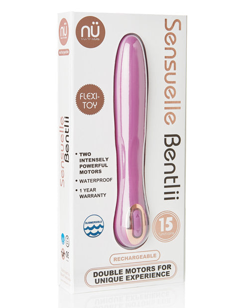 NU Sensuelle Bentlii: Vibrador de doble motor - featured product image.