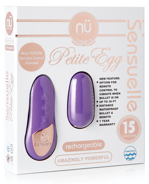 Shop for the NU Sensuelle Remote Control Petite Egg - 15 Function: Discreet Power & Pleasure 🌟 at My Ruby Lips