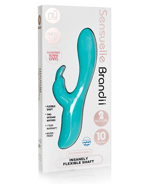 Sensuelle Brandii Bendable Rabbit Vibrator: Dual Stimulation Luxury Pleasure Product Image.