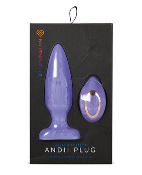 Nu Sensuelle Andii Vertical Roller Motion Butt Plug - Ultra Violet - Featured Product Image