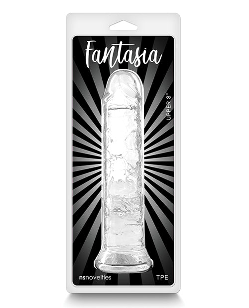 Consolador realista transparente Fantasia Upper de 8" - featured product image.