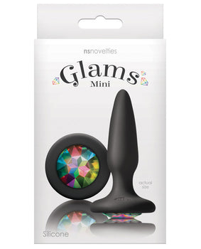 NS Novelties Glams Mini: Plug Anal de Silicona Brillante - Featured Product Image
