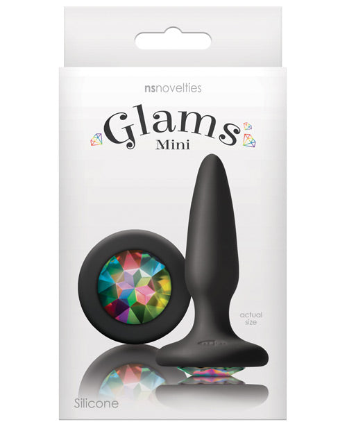 NS Novelties Glams Mini: Plug Anal de Silicona Brillante Product Image.